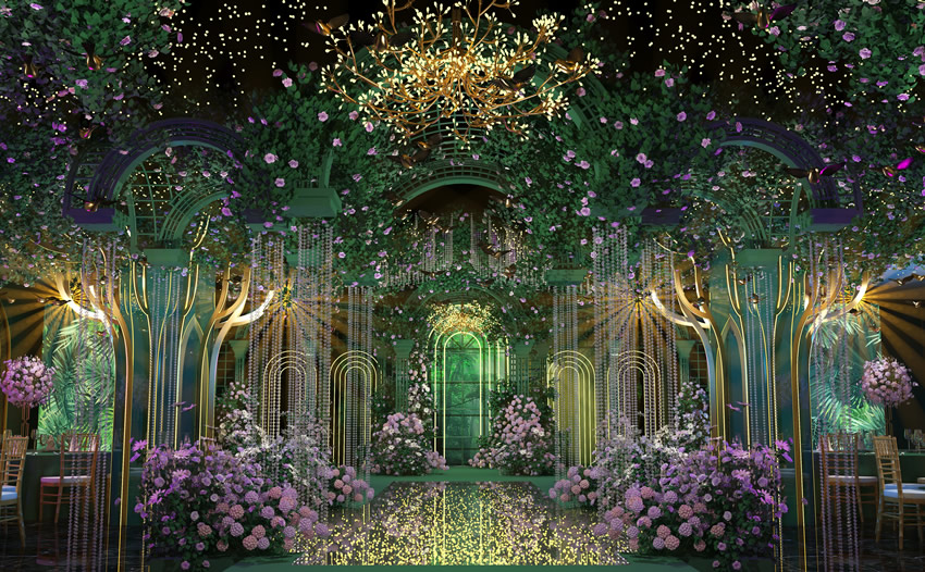 苍溪奇妙森林婚礼堂效果展示